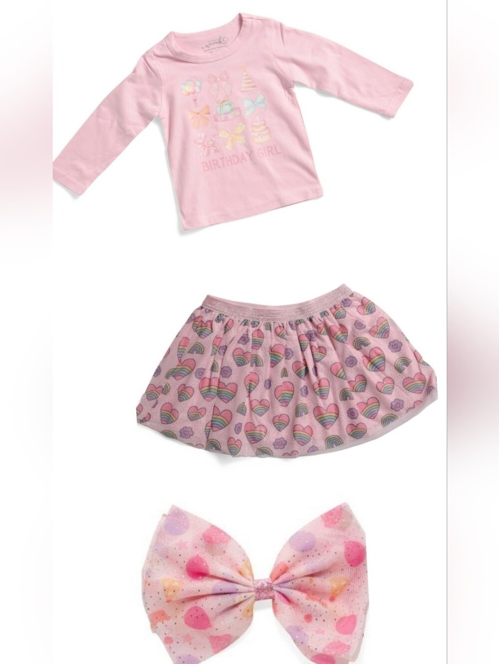 Adorable Sweet Wink Birthday Outfit-12-24 mos- Tutu/T-shirt/Hair Bow- NWT!